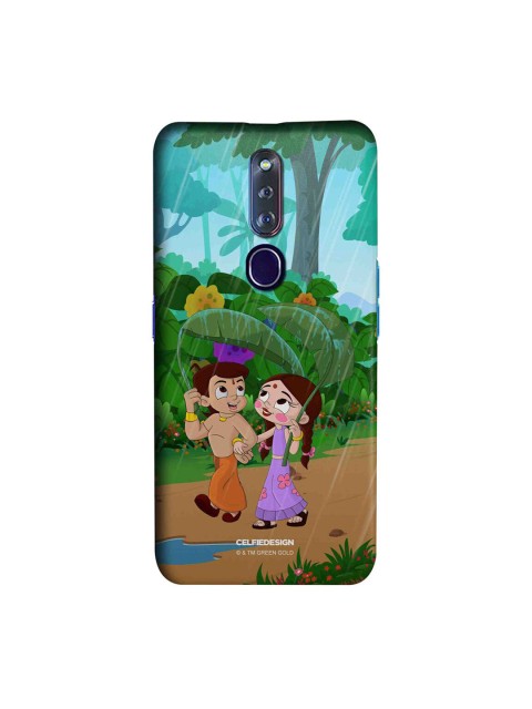 

CelfieDesign Green & Brown Bheem and Chutki In Rainforest Oppo F11 Pro Slim Back Case