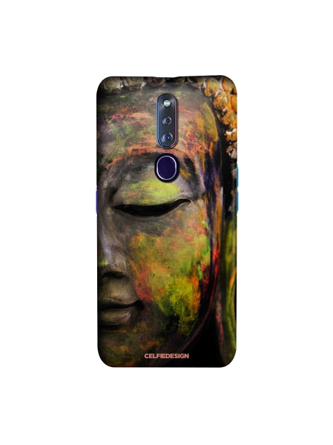 

CelfieDesign Black & Green Buddha Art Oppo F11 Pro Slim Back Case