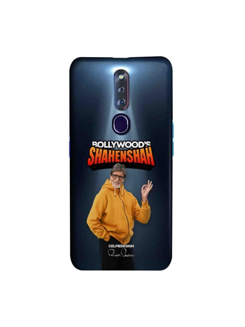 

CelfieDesign Black & Orange Bollywoods Shahenshah Oppo F11 Pro Slim Back Case