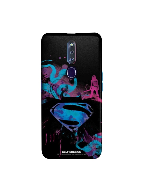 

CelfieDesign Black & Blue The Epic Trio Oppo F11 Pro Slim Back Case