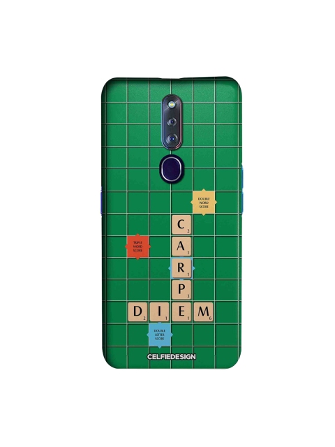 

CelfieDesign Green & Beige Scrabble Game Oppo F11 Pro Slim Back Case