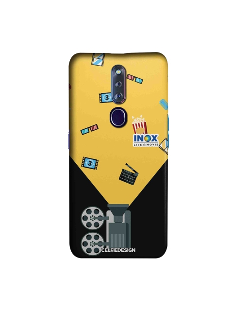 

CelfieDesign Yellow & Black Inox Cinema Oppo F11 Pro Slim Back Case