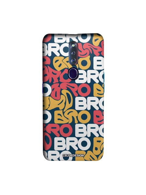 

CelfieDesign Red & White Bro Oppo F11 Pro Slim Back Case, Multi