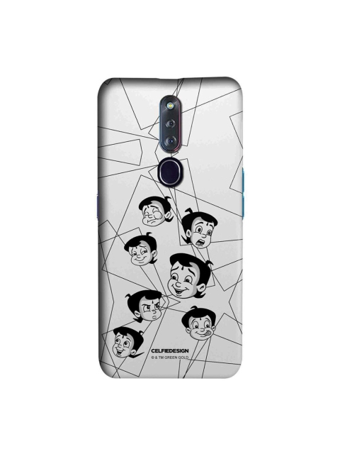 

CelfieDesign White & Black Moods Of Bheem Oppo F11 Pro Slim Back Case