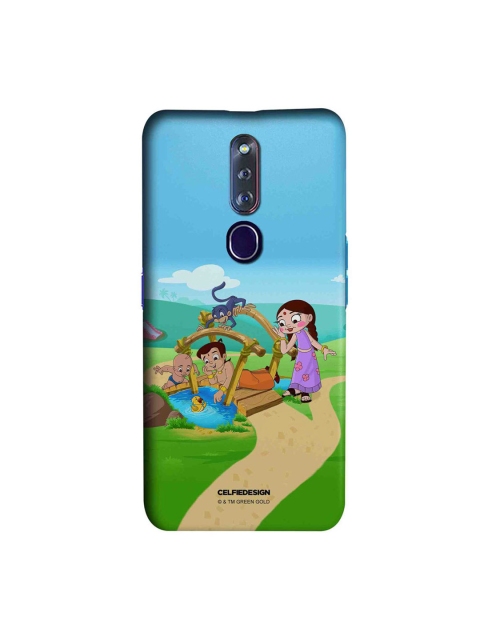 

CelfieDesign Blue & Green Chota Bheem And The Duck Oppo F11 Pro Slim Back Case