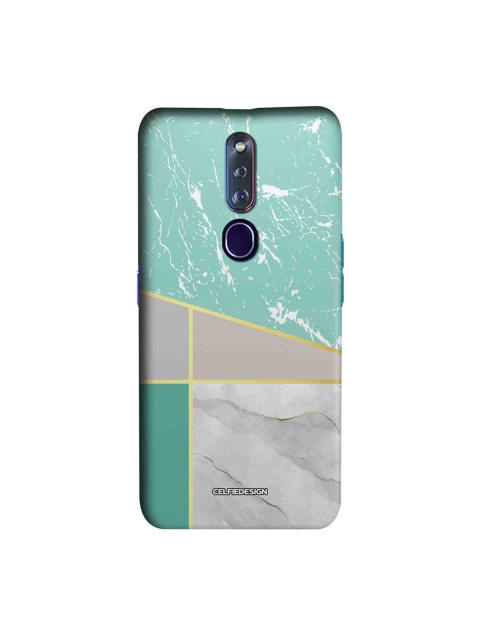 

CelfieDesign Blue & White Marble Sheen Oppo F11 Pro Slim Back Case