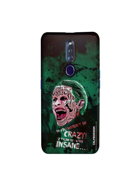 

CelfieDesign Black & Green Crazy Insane Joker Oppo F11 Pro Slim Back Case