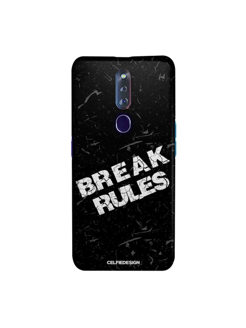 

CelfieDesign Black & White Break Rules Oppo F11 Pro Slim Back Case