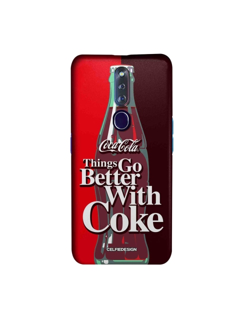 

CelfieDesign Red & Brown Go With Coke Oppo F11 Pro Slim Back Case