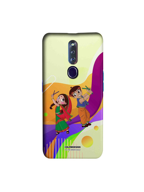 

CelfieDesign White & Purple Dancing Bheem & Chutki Oppo F11 Pro Slim Back Case