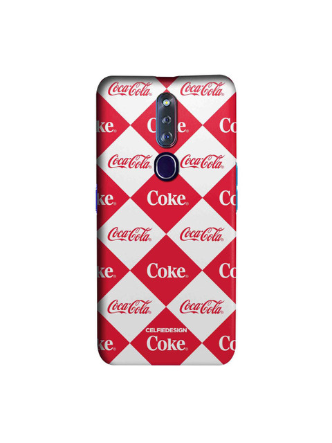 

CelfieDesign White & Red Coke Mozaic Oppo F11 Pro Slim Back Case