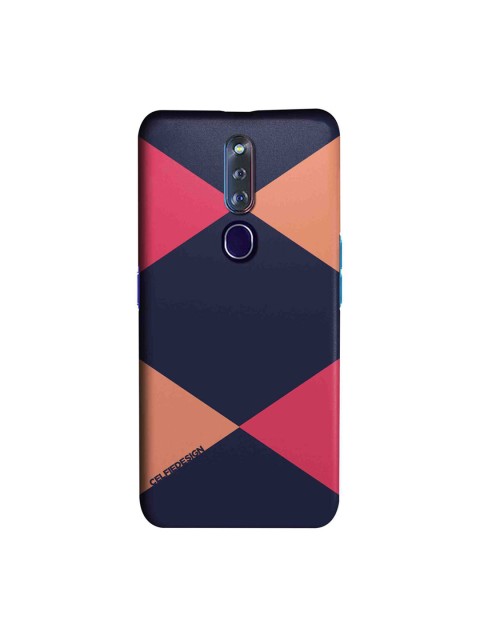 

CelfieDesign Blue & Pink Geometric Oppo F11 Pro Slim Back Case