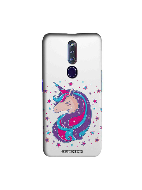 

CelfieDesign White & Purple Unicorn Oppo F11 Pro Slim Back Case