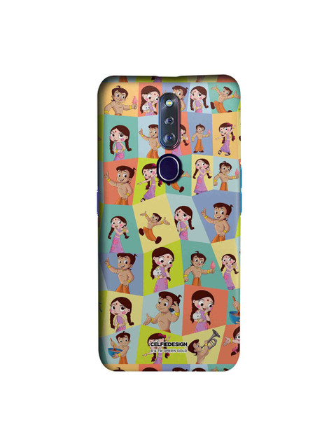 

CelfieDesign Blue & Orange Faces Of Bheem And Chutki Oppo F11 Pro Slim Back Case