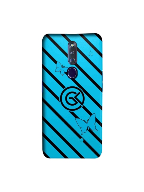 

CelfieDesign Blue & Black Rain Oppo F11 Pro Slim Back Case