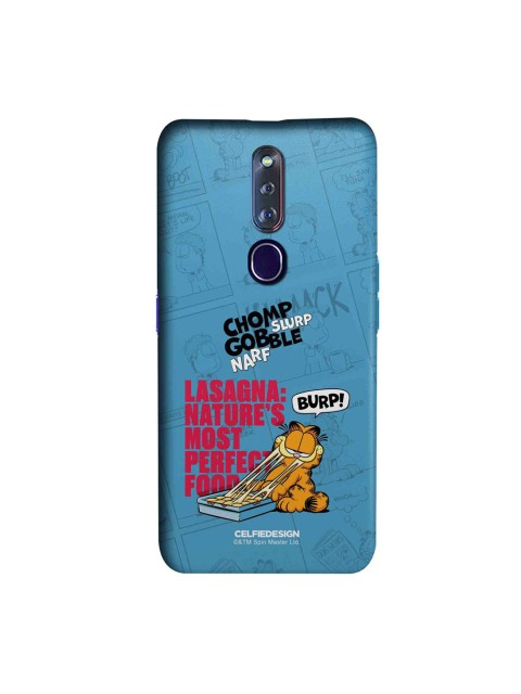 

CelfieDesign Blue & Black Perfect Food OPPO F11 Pro Slim Back Case