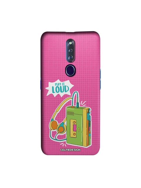 

CelfieDesign Pink & Green Walkman Oppo F11 Pro Slim Back Case