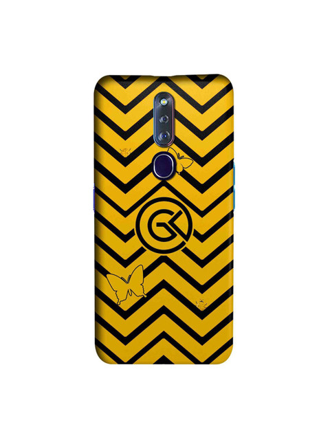 

CelfieDesign Yellow & Black Waves Oppo F11 Pro Slim Back Case