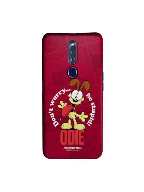 

CelfieDesign Red & White Odie Printed Oppo F11 Pro Slim Back Case