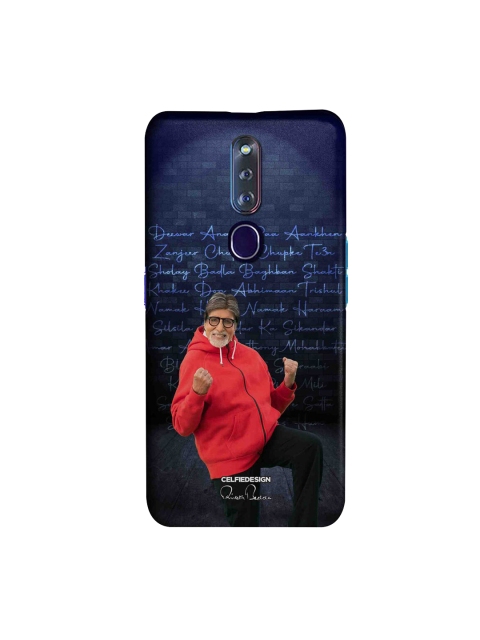

CelfieDesign Black & Blue AB Wall Of Fame Oppo F11 Pro Slim Back Case