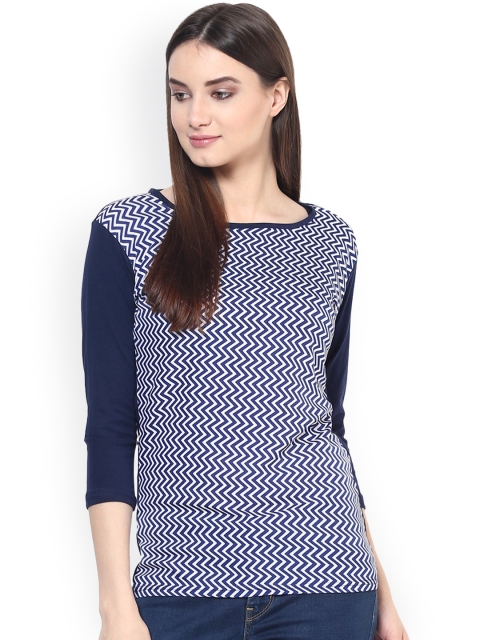 

Hapuka Women Blue Printed Top