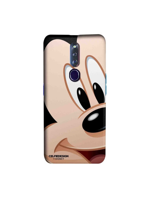 

CelfieDesign Black & Beige Zoom Up Mickey Oppo F11 Pro Slim Back Case