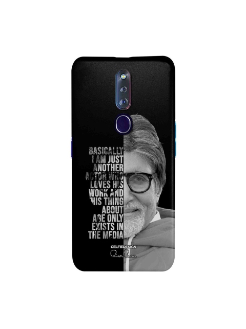 

CelfieDesign Black AB Wise Words Oppo F11 Pro Slim Back Case
