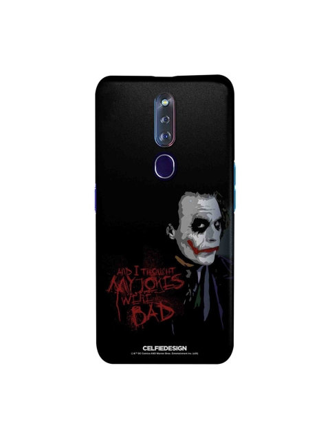 

CelfieDesign Black & Red Joker Oppo F11 Pro Slim Back Case