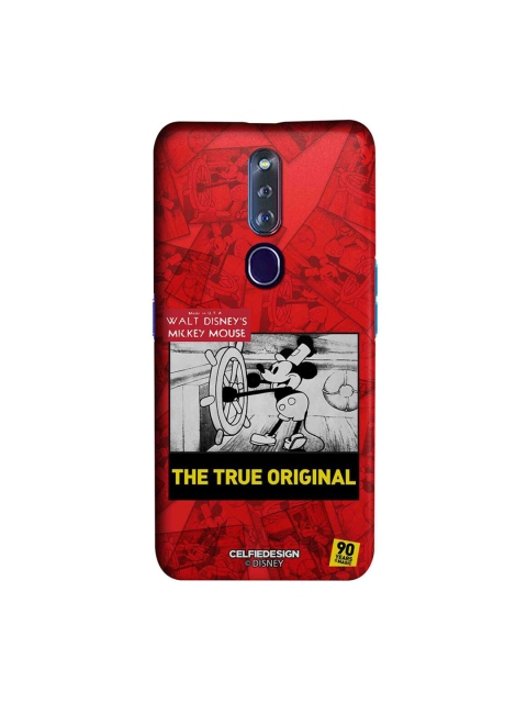 

CelfieDesign Red & Grey Mickey Potrait Mode Oppo F11 Pro Slim Back Case