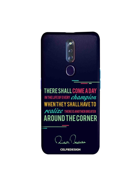 

CelfieDesign Black & Green Champion AB Quotes Oppo F11 Pro Slim Back Case