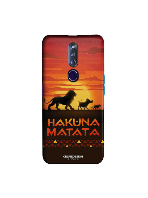 

CelfieDesign Orange & Black Hakuna Matata Oppo F11 Pro Slim Back Case