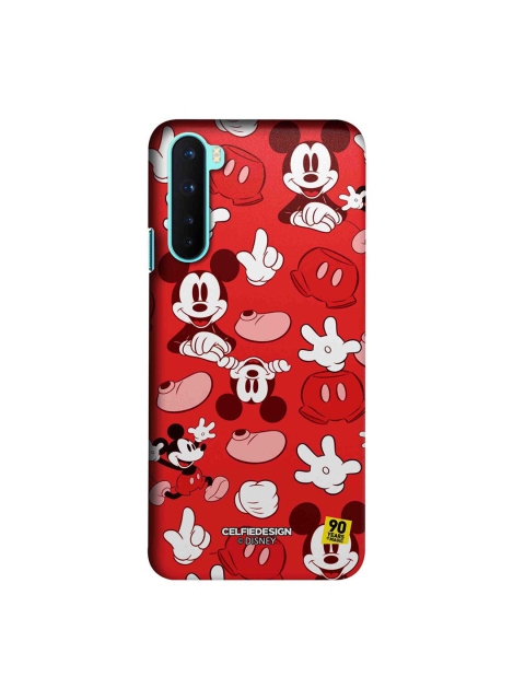 

CelfieDesign Red & White Multi-Coloured Printed OnePlus Nord Slim Back Case