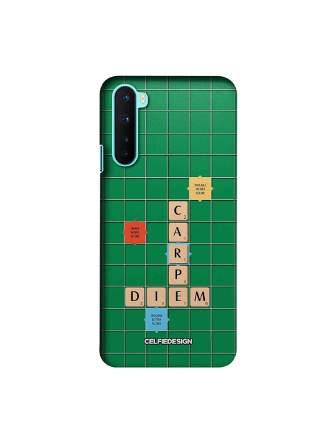 CelfieDesign Green & Beige Scrabble OnePlus Nord Slim Back Case