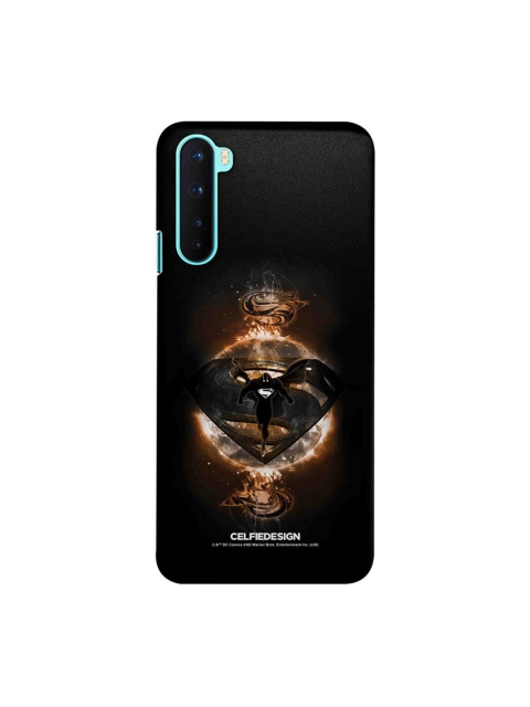 

CelfieDesign Black & Orange Superman OnePlus Nord Slim Back Case