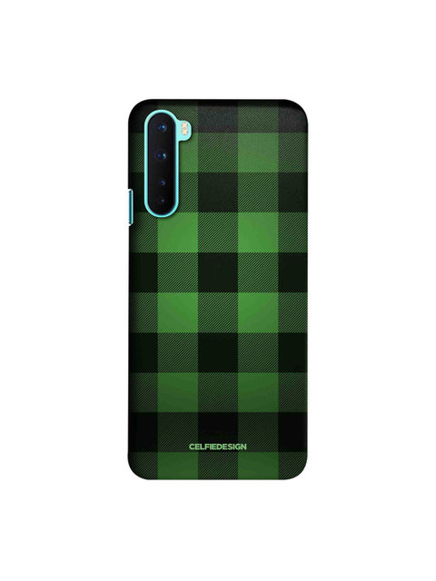 

CelfieDesign Green & Black Checkered OnePlus Nord Slim Back Case