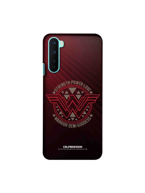 

CelfieDesign Maroon & Black Wonder Woman OnePlus Nord Slim Back Case