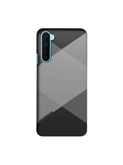 

CelfieDesign Grey & Black Printed OnePlus Nord Slim Back Case