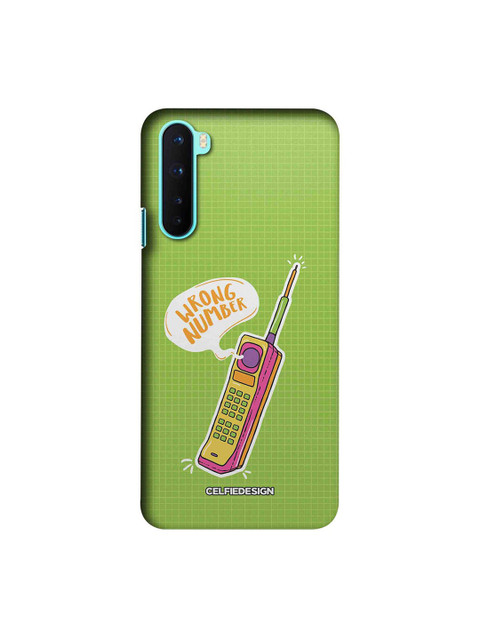 

CelfieDesign Green & Pink Handset OnePlus Nord Slim Back Case