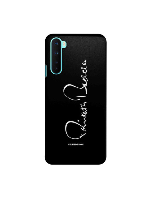 

CelfieDesign Black & White AB Signature Black Vertical OnePlus Nord Slim Back Case
