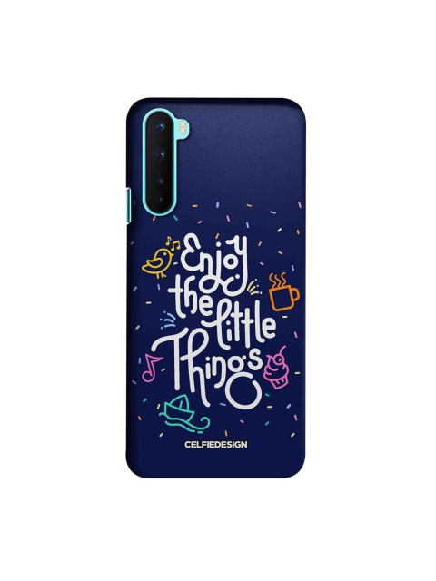 

CelfieDesign Blue & White Enjoy The Little Things OnePlus Nord Slim Back Case