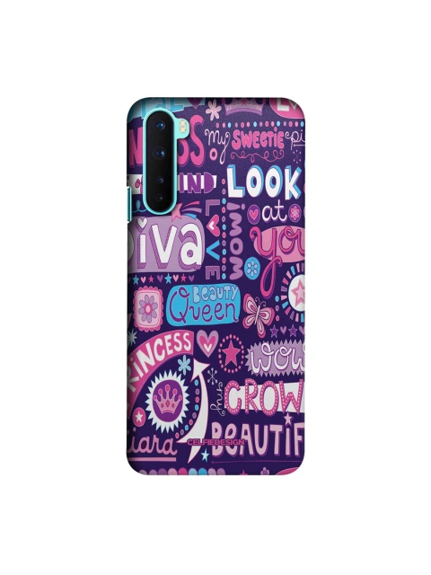 

CelfieDesign Purple & Pink Printed Plastic OnePlus Nord Slim Back Case