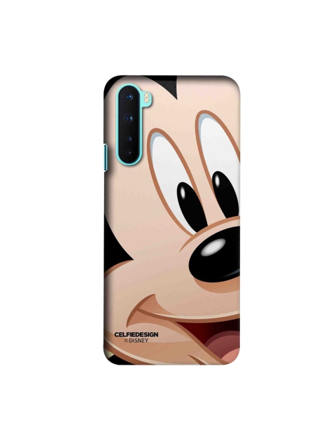 

CelfieDesign Beige & Black Zoom Up Mickey Plastic OnePlus Nord Slim Back Case
