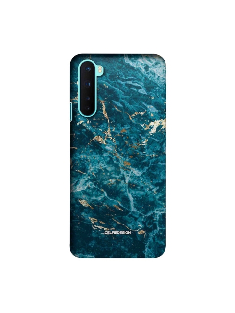 

CelfieDesign Blue & Gold-Toned Marble OnePlus Nord Slim Back Case