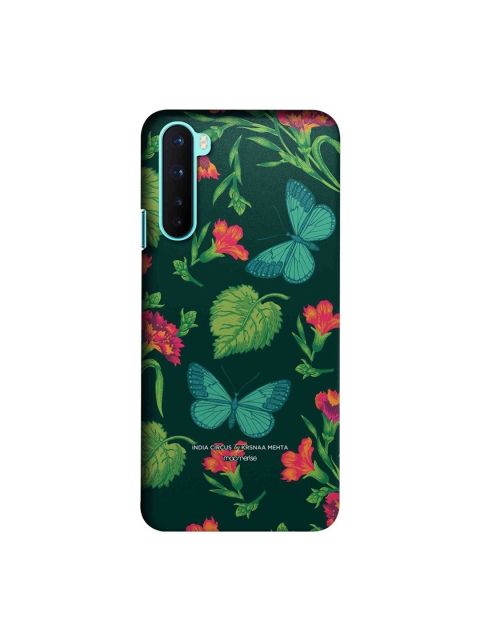 

CelfieDesign Green & Pink Butterfly effect Plastic OnePlus Nord Slim Back Case