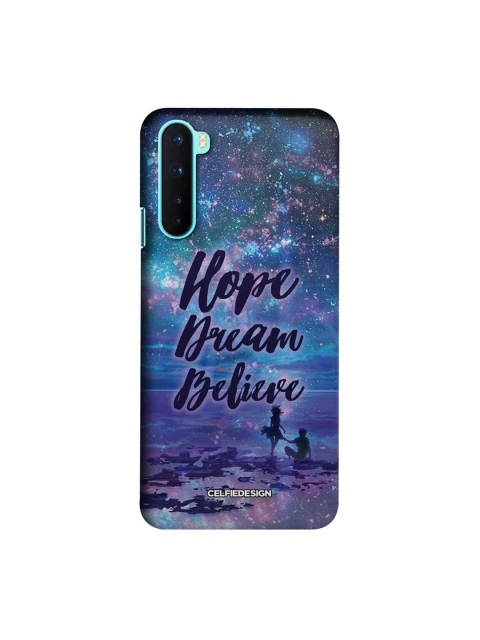 

CelfieDesign Blue & Black Hope Dream Believe OnePlus Nord Slim Back Case