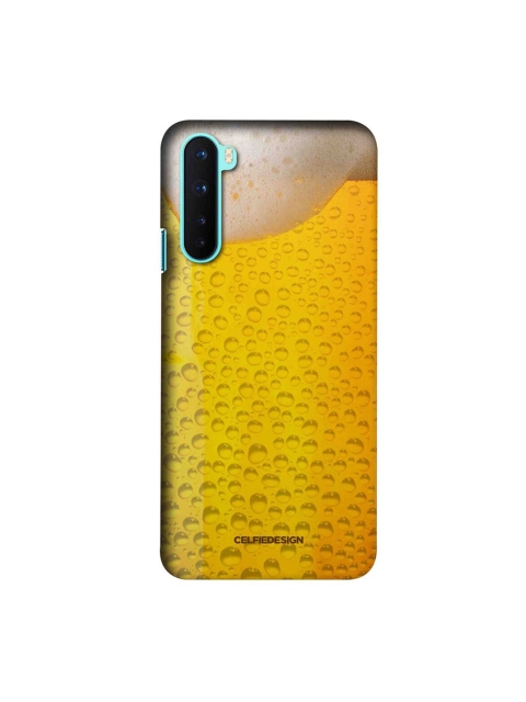 

CelfieDesign Yellow & Beige Printed Plastic OnePlus Nord Slim Back Case