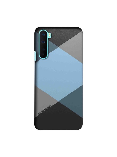 

CelfieDesign Grey & Blue Printed Plastic OnePlus Nord Slim Back Case