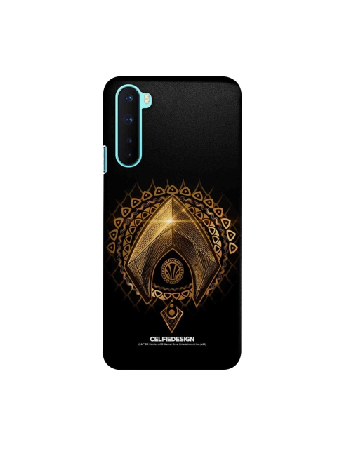 

CelfieDesign Black & Gold-Toned Aquaman Logo OnePlus Nord Slim Back Case