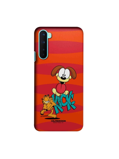 

CelfieDesign Orange & Red Kick to Odie OnePlus Nord Slim Back Case
