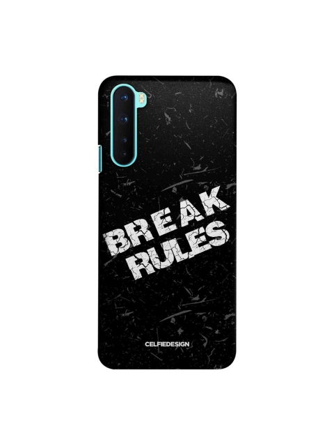 

CelfieDesign Black & White Break Rules OnePlus Nord Slim Back Case